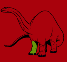 Dibujo Braquiosaurio II pintado por danieli