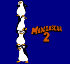 Dibujo Madagascar 2 Pingüinos pintado por amda