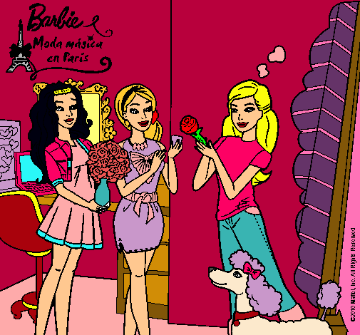 Barbie de compras con sus amigas