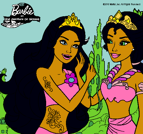 Barbie se despiede de la reina sirena