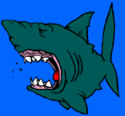 Dibujo Tiburón pintado por jared