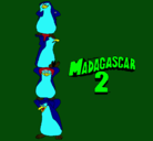 Dibujo Madagascar 2 Pingüinos pintado por hofa