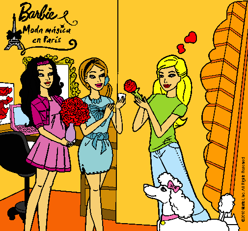 Barbie de compras con sus amigas