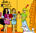Dibujo Barbie de compras con sus amigas pintado por andrea99