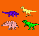 Dibujo Dinosaurios de tierra pintado por leninyer