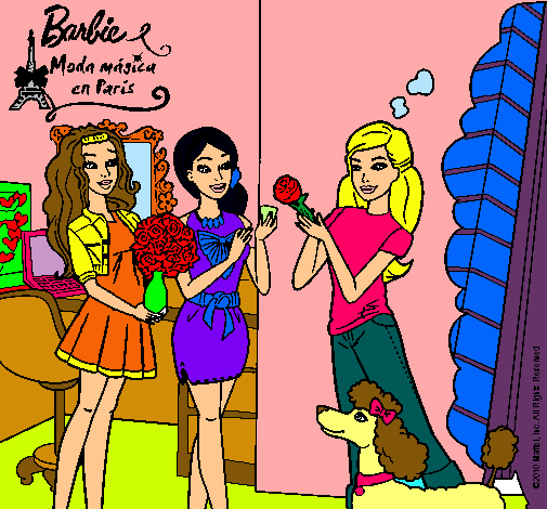 Barbie de compras con sus amigas