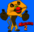 Dibujo Madagascar 2 Alex pintado por marcmunuera