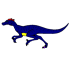 Dibujo Velociraptor pintado por carniboro