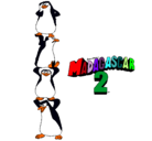 Dibujo Madagascar 2 Pingüinos pintado por zzzzzzxxxxxx