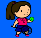 Dibujo Chica tenista pintado por fanyyyyyyyyyyyy