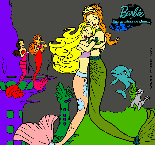 Barbie sirena y la reina sirena