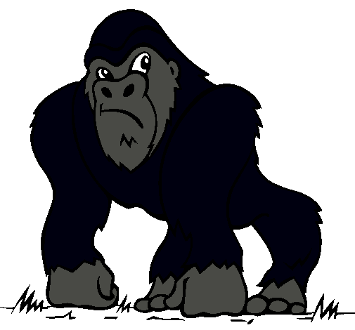 Dibujo Gorila pintado por Alvaro1601