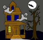 Dibujo Casa fantansma pintado por v4lh33