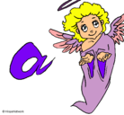 Dibujo Ángel pintado por angy