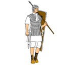 Dibujo Soldado romano pintado por alejandro123