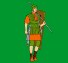 Dibujo Soldado romano pintado por amalia