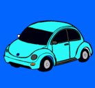 Dibujo Automóvil moderno pintado por beetle