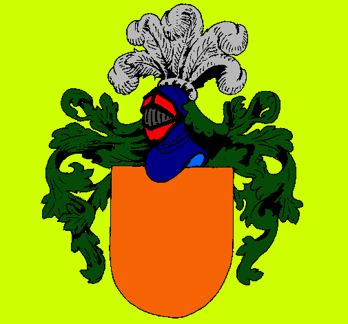 Escudo de armas y casco