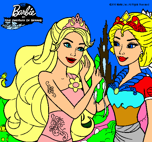 Barbie se despiede de la reina sirena