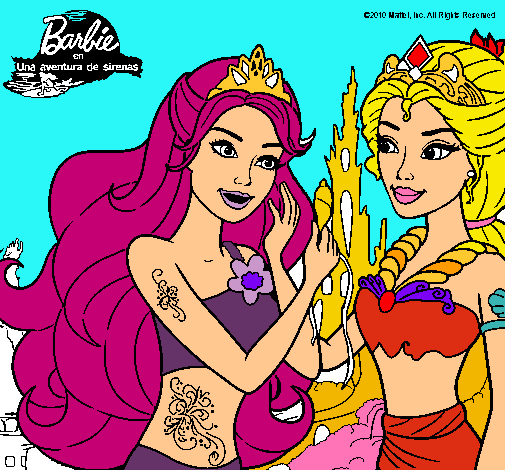 Barbie se despiede de la reina sirena