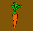 Dibujo zanahoria pintado por ivani