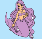 Dibujo Sirenita pintado por sofin