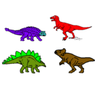 Dibujo Dinosaurios de tierra pintado por younes