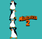 Dibujo Madagascar 2 Pingüinos pintado por xxxsweertu