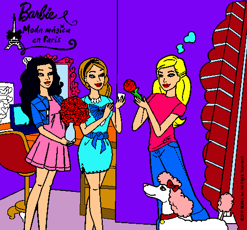 Barbie de compras con sus amigas