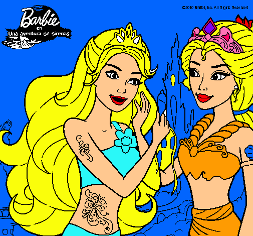 Barbie se despiede de la reina sirena