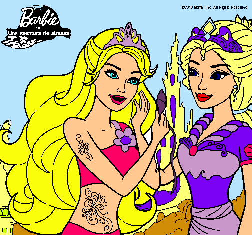 Barbie se despiede de la reina sirena