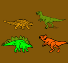 Dibujo Dinosaurios de tierra pintado por marc