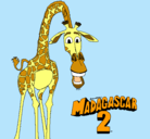 Dibujo Madagascar 2 Melman pintado por -kAr-