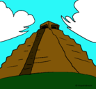 Dibujo Templo Chichén Itzá pintado por KICK-AAS3