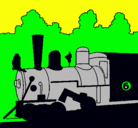 Dibujo Locomotora pintado por THOMAS