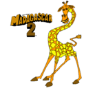 Dibujo Madagascar 2 Melman pintado por sofy