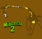 Dibujo Madagascar 2 Melman 2 pintado por veronika