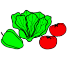 Dibujo Verduras pintado por leizer