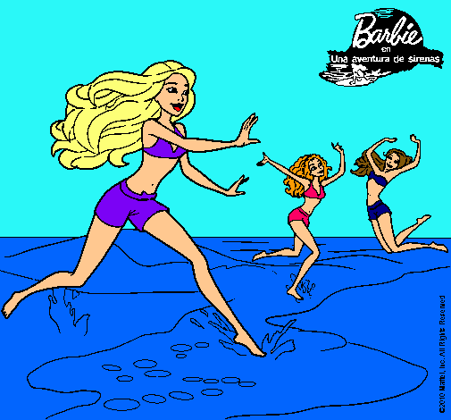 Dibujo Barbie de regreso a la playa pintado por daishamari