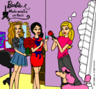 Dibujo Barbie de compras con sus amigas pintado por alis