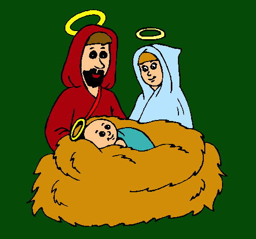 Dibujo Natividad pintado por isido 
