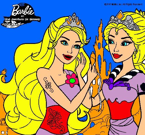 Barbie se despiede de la reina sirena