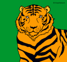 Dibujo Tigre pintado por gatox