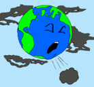 Dibujo Tierra enferma pintado por BANA