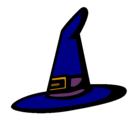 Dibujo Sombrero de bruja pintado por 962356395