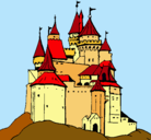 Dibujo Castillo medieval pintado por mirandita