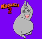 Dibujo Madagascar 2 Gloria pintado por manita