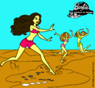 Dibujo Barbie de regreso a la playa pintado por Karima