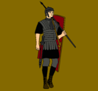 Dibujo Soldado romano pintado por bruno_xtv