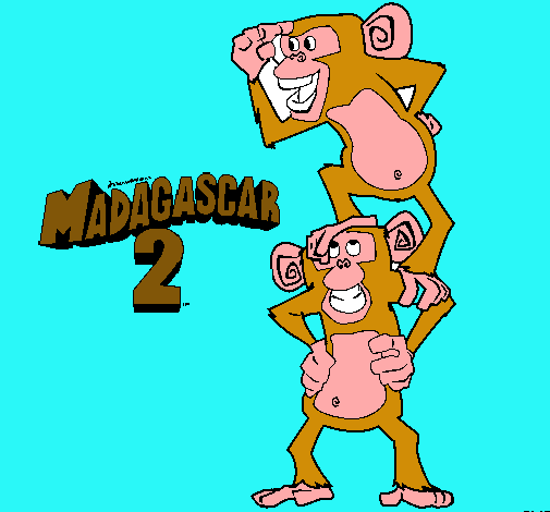 Madagascar 2 Manson y Phil